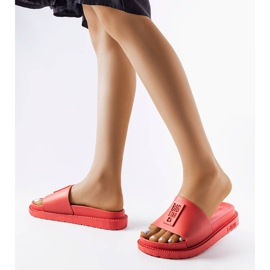 Rote Big Star-Hausschuhe LL274430 2