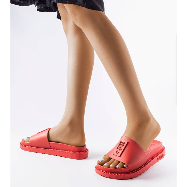 Rote Big Star-Hausschuhe LL274430 2