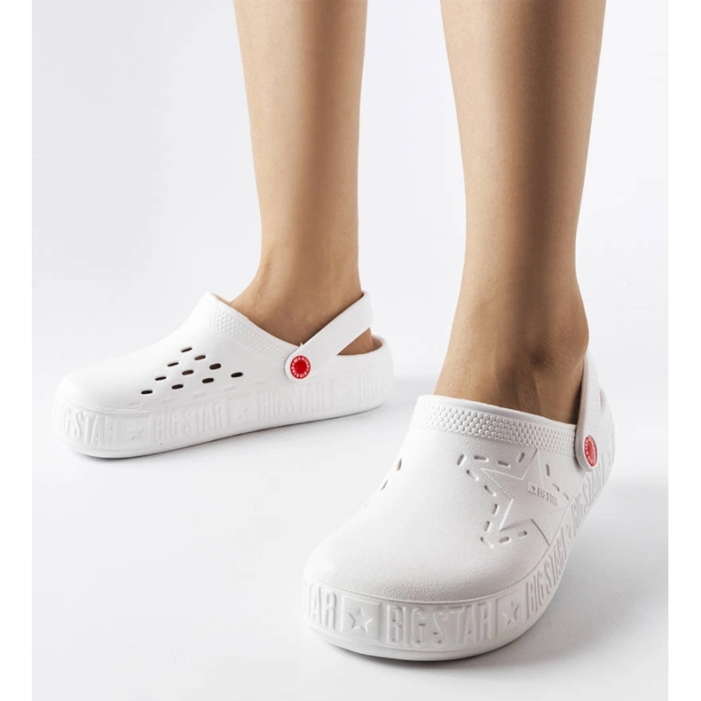 Weiße Hausschuhe Big Star II275003 1