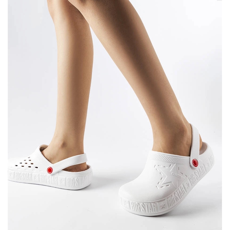 Weiße Hausschuhe Big Star II275003 2