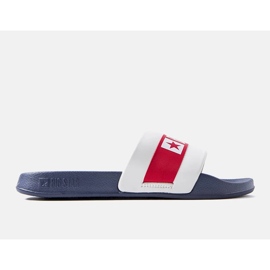 Weiße und marineblaue Pantoletten von Big Star LL174455 2