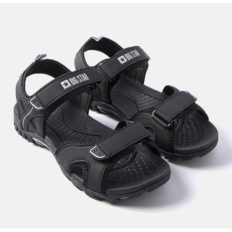 Big Star HH174327 schwarze Sportsandalen 1