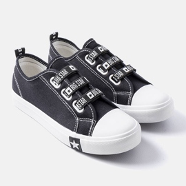 Schwarze Kinder-Sneaker Big Star LL374006 1
