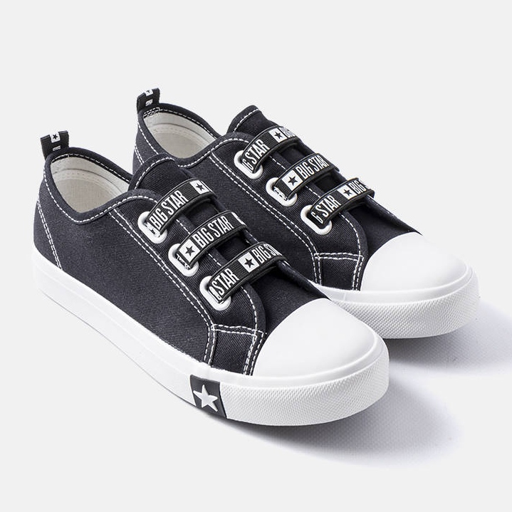 Schwarze Kinder-Sneaker Big Star LL374006 1