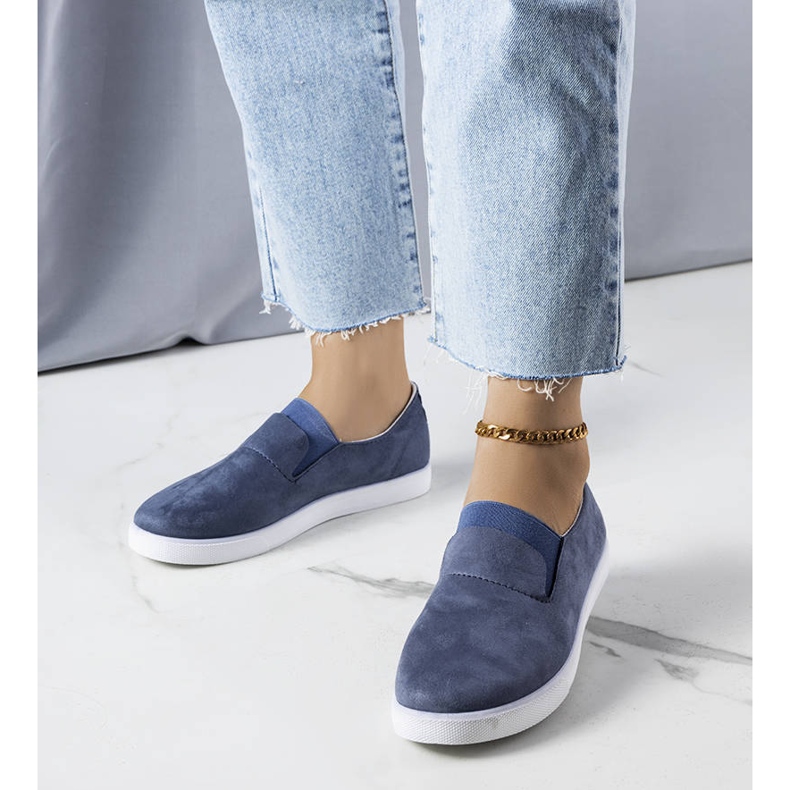 PA1 Blaue Sneaker aus Öko-Wildleder von Jamal 1