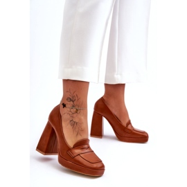 Sweet Shoes Kamelfarbene Alisa-Pumps mit hohem Absatz braun 4