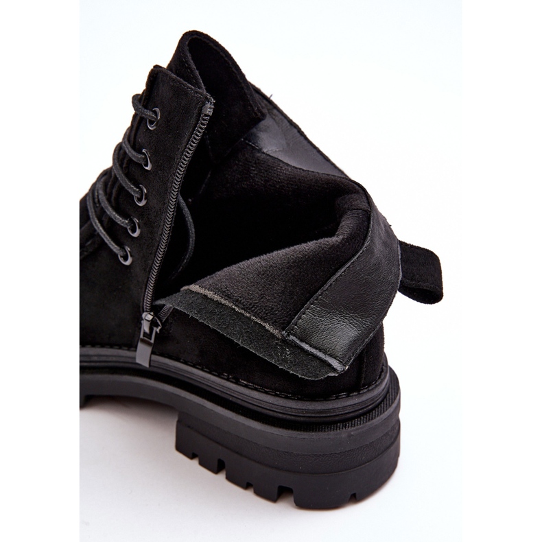 Damen-Stiefeletten mit Reißverschluss, Schwarz Apolosi 2