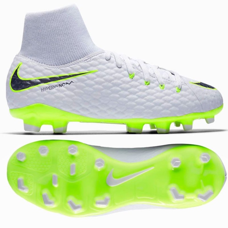 Nike Hypervenom Phantom 3 Academy Df Fg Jr AH7287-107 Fußballschuhe weiß weiß 1