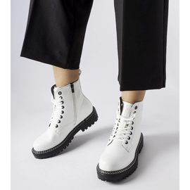Weiße Stiefel, schwarze Sohle Big Star KK274539 1