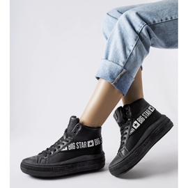 Schwarze isolierte Sneakers Big Star MM274010 1