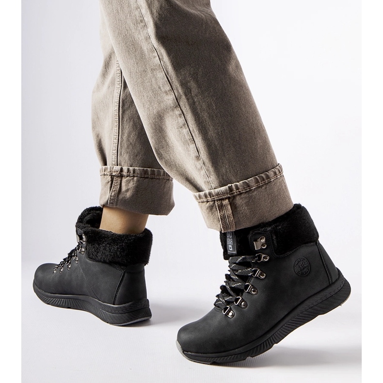 Schwarze isolierte Stiefel Big Star MM274488 1