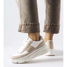 Weiße Big Star MM274500-Sneaker beige 2