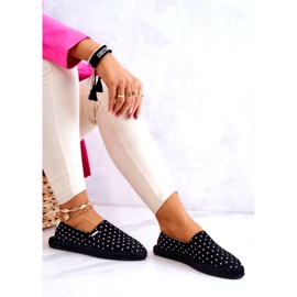 Big Star Polka Dot Espadrilles für Damen JJ274867 Schwarz 3