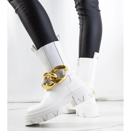 Weiße Croydon-Stiefel 1