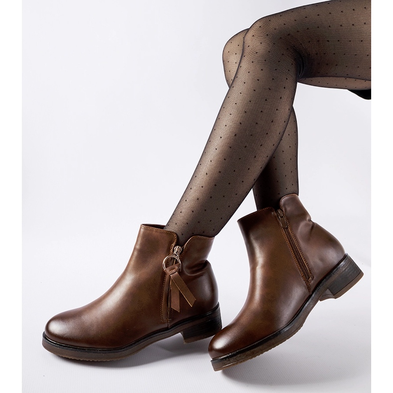 Braune isolierte klassische Corciano-Stiefeletten 1