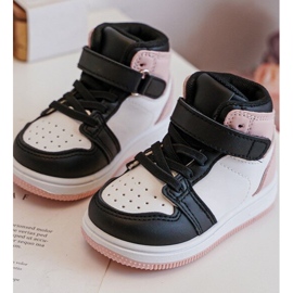 Hohe Kindersportschuhe Weiß und Rosa Teredite 2