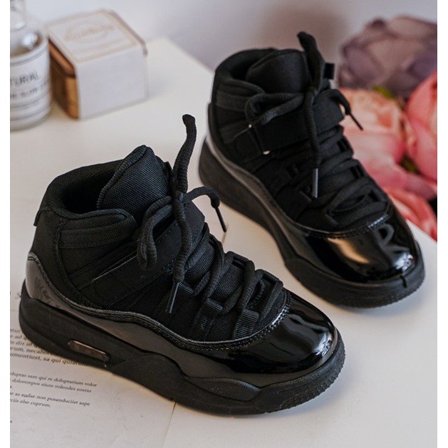 Kinder-Sportschnürschuhe Schwarz Darina 2