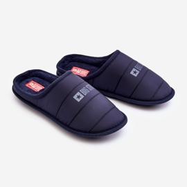 Klassische marineblaue Herrenhausschuhe Big Star KK174360 2