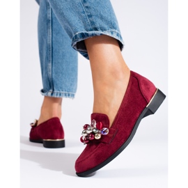 Damen-Lords in Burgunderrot mit Shelovet-Kristallen 1