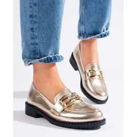 Goldene Damenschuhe von Shelovet 1