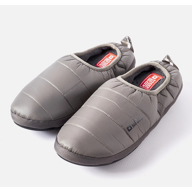 Big Star Graue isolierte Herrenhausschuhe KK174362 1