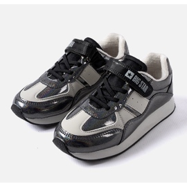 Schwarze Glitzer-Sneaker Big Star KK374103 1