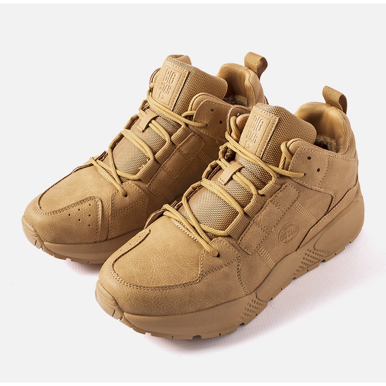 Karamellfarbene Herren-Sneaker Big Star KK174248 beige 1