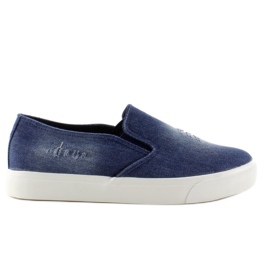 Slip-On-Sneaker aus Denim K-89 D. blau marineblau 1