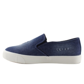 Slip-On-Sneaker aus Denim K-89 D. blau navy blau 2