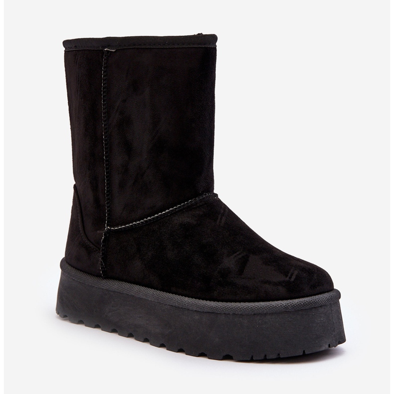 PS1 Schwarze, pelzisolierte Abrams-Schneestiefel für Damen 1