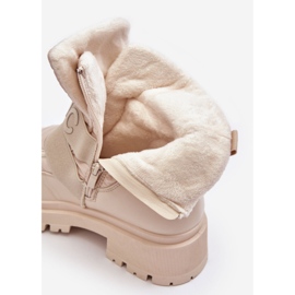 PS1 Isolierte Schneestiefel mit Reißverschluss für Damen in Hellbeige von Zeva 2