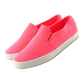 Material Slip-On Sneakers 1-98 ROSE- Rot rosa 1