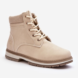 News Isolierte Lederstiefel für Damen Beige Bimena 1