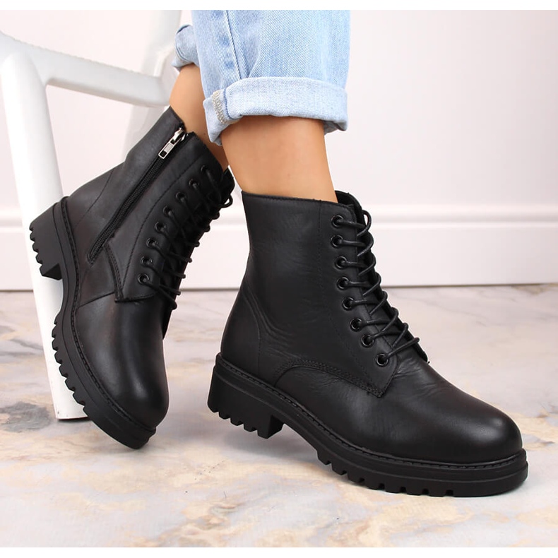 Damen-Lederstiefel, isoliert, schwarz, T.Sokolski Z23-317 1