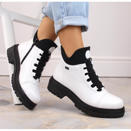 Wasserdichte, bequeme, isolierte Damenstiefelette, weiß, Rieker Tex Y3163-80 1