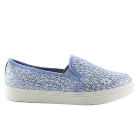 Spitze Slip-On Pastelle XIN07P Hellblau 1
