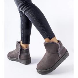 Graue Schneestiefel Big Star KK274623 1