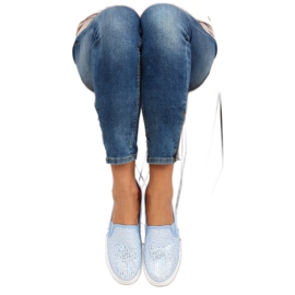 Spitze Slip-On Pastelle XIN07P Hellblau 2