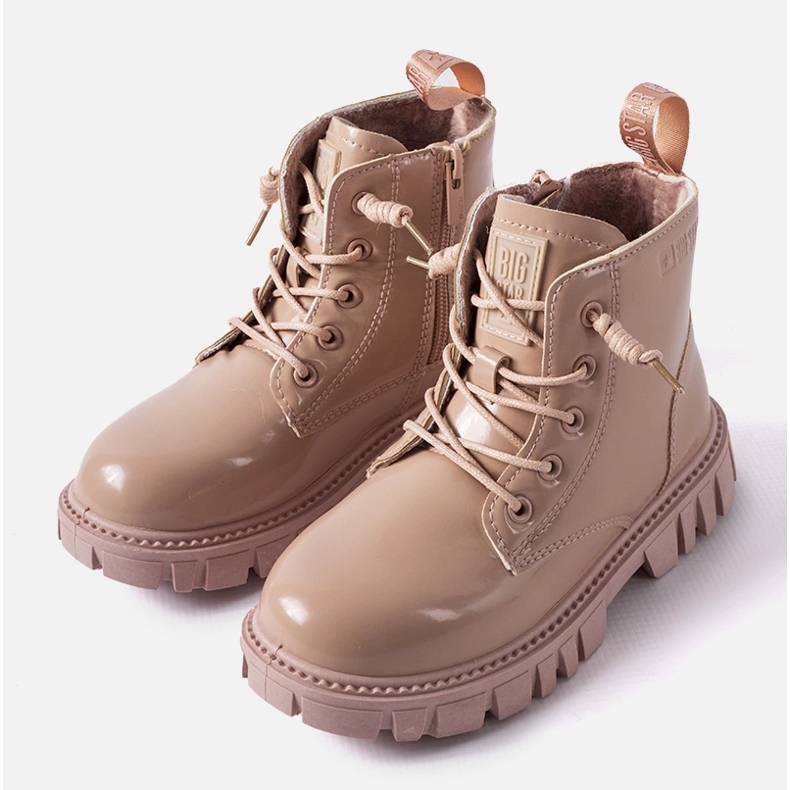 Rosa Lackstiefeletten Big Star MM374144 1