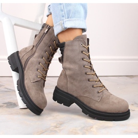 Jezzi RMR2221-17 isolierte Damenstiefel beige 1