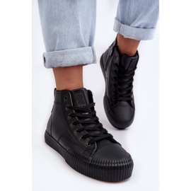 Isolierte Damen-Sneaker mit Reißverschluss, Schwarz, Big Star MM274020 1