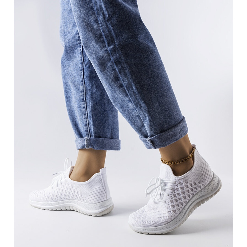 Weiße Sport-Sneaker von Dunes 1