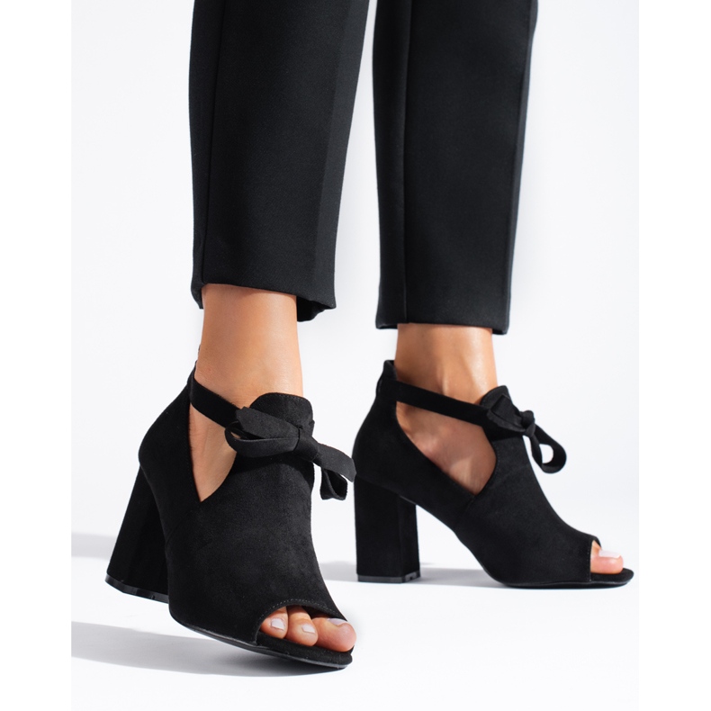 W. Potocki Frühlings-Wildlederstiefel für Damen von Potocki schwarz 2