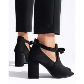 W. Potocki Frühlings-Wildlederstiefel für Damen von Potocki schwarz 1