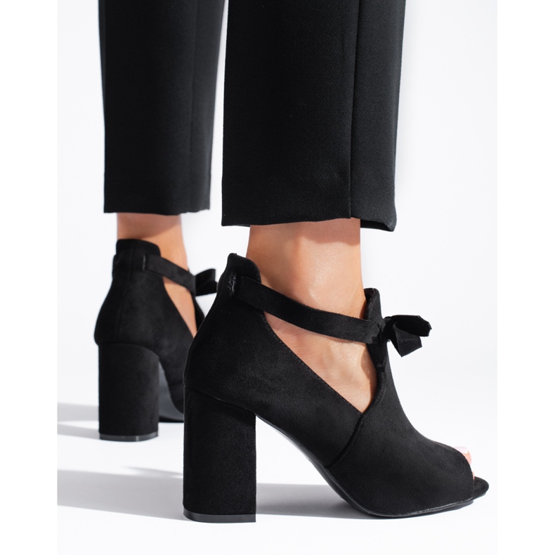 W. Potocki Frühlings-Wildlederstiefel für Damen von Potocki schwarz 1