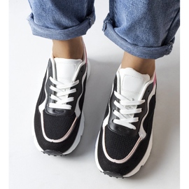 Inna Schwarz-rosa Sport-Sneaker von Fauren 1