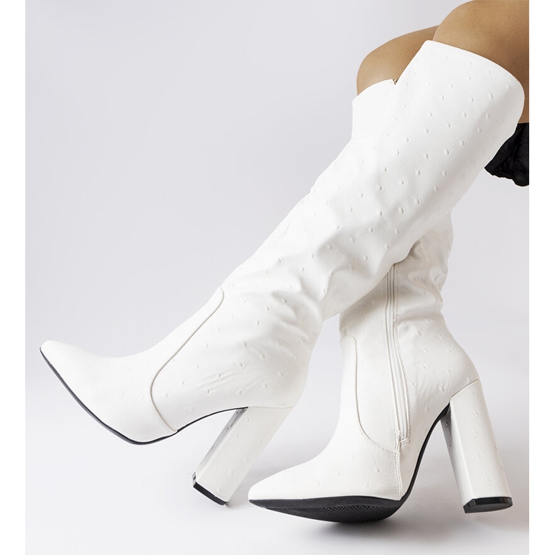 Weiße Stiefel X8266 Weiß schwarz 1