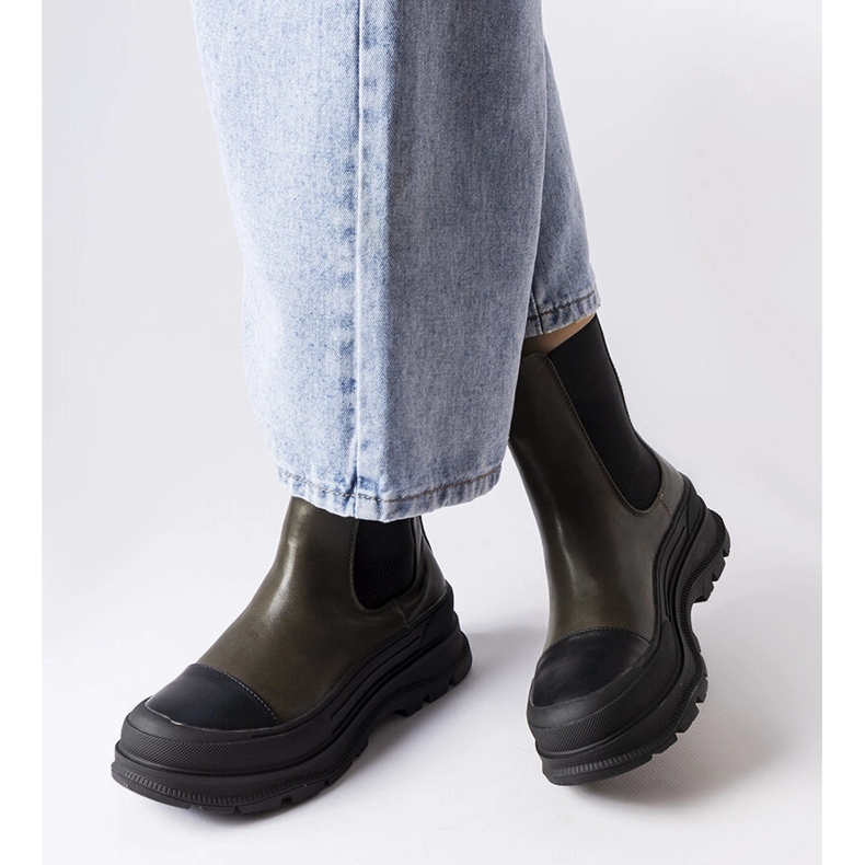 Grüne Plateaustiefel von Bellucci 2