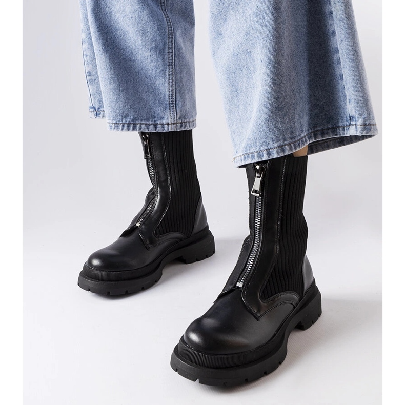 Schwarze Sock-Boots von Napolitani 1