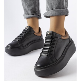 Schwarze Schuhe LS5379 1